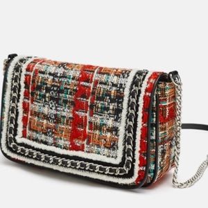 Zara tweed bag